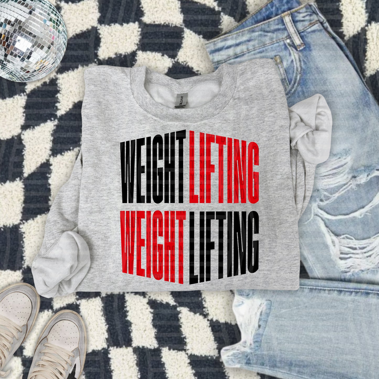 WEIGHT LIFTING word art - Color Dropdown Digital Download 300DPI PNG FILE