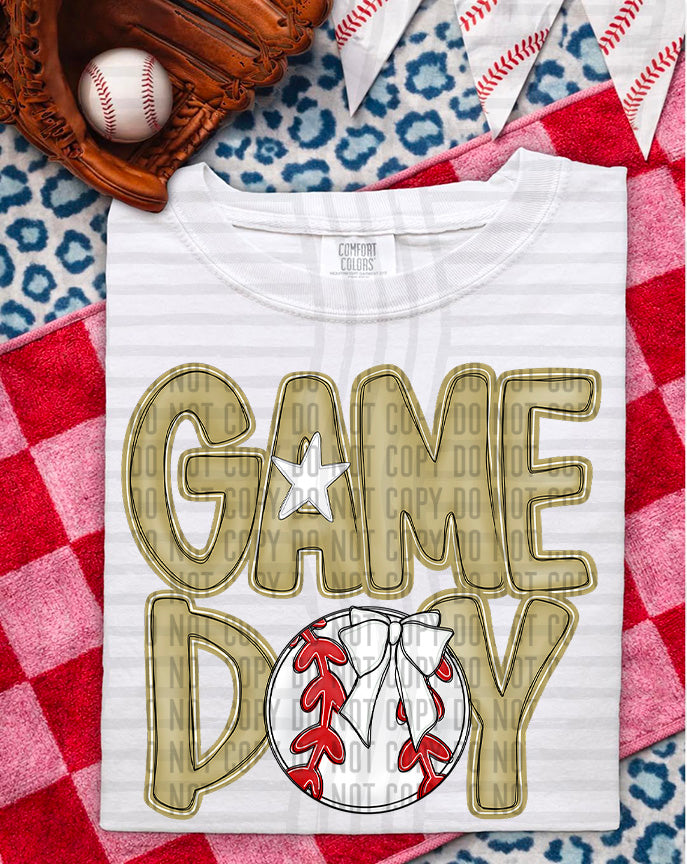 SOFTBALL - GAME DAY - Color Dropdown Digital Download 300DPI PNG FILE