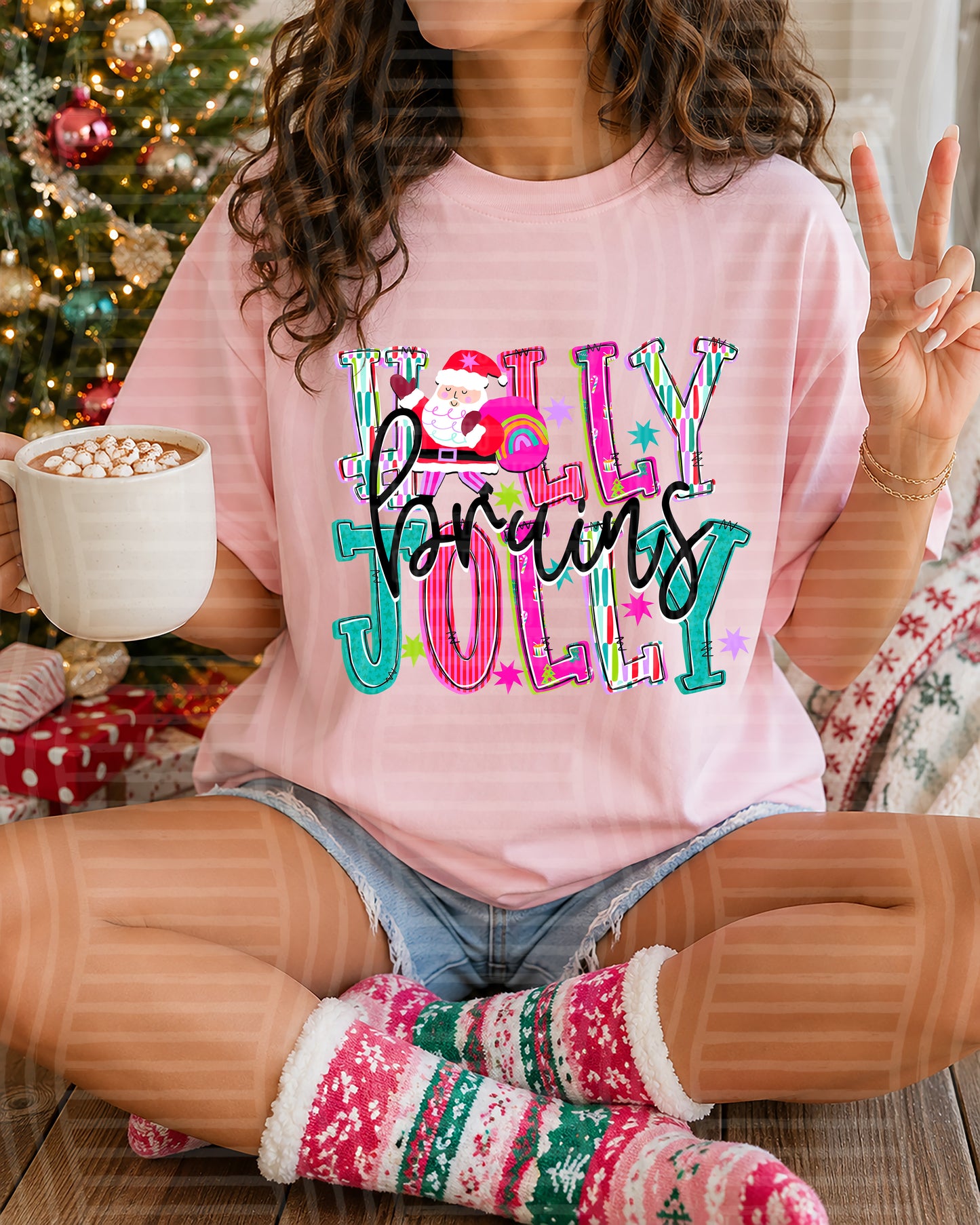 Holly Jolly (Santa) 2608-0029 - 300 DPI digital download