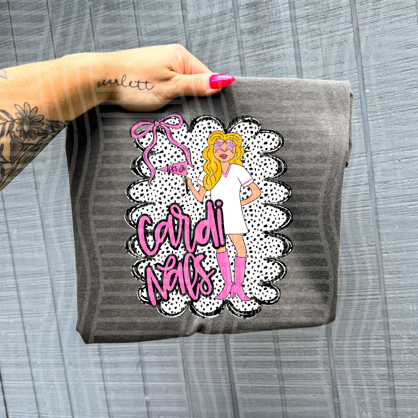 Pink Preppy Gals BLONDE + CUSTOM - Dropdown - Digital Download 300DPI PNG FILE