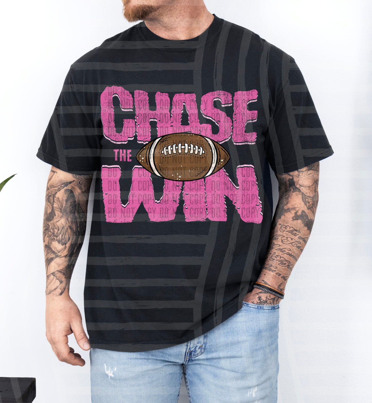 Chase the Win FOOTBALL - Color Dropdown Digital Download 300DPI PNG FILE