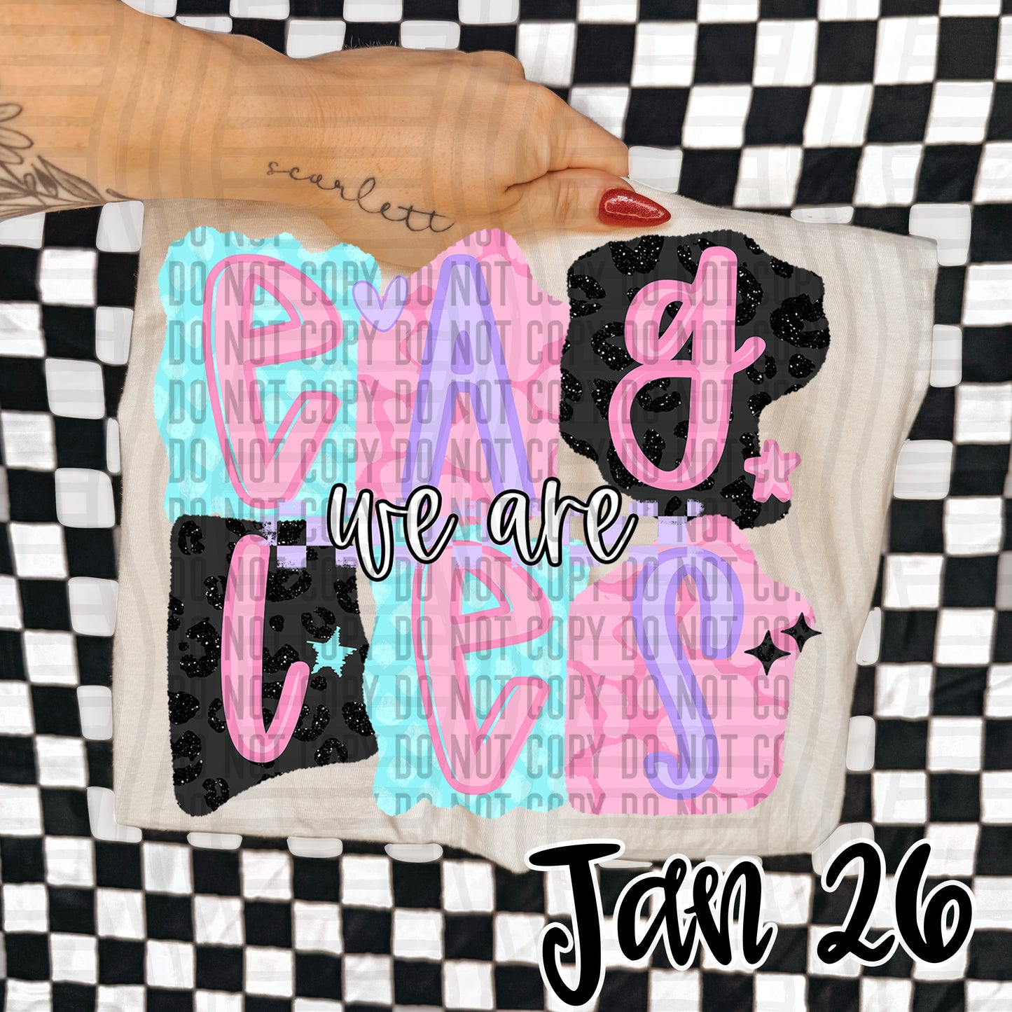 Pink Chaos - Custom + DROPDOWN - 300 DPI digital download