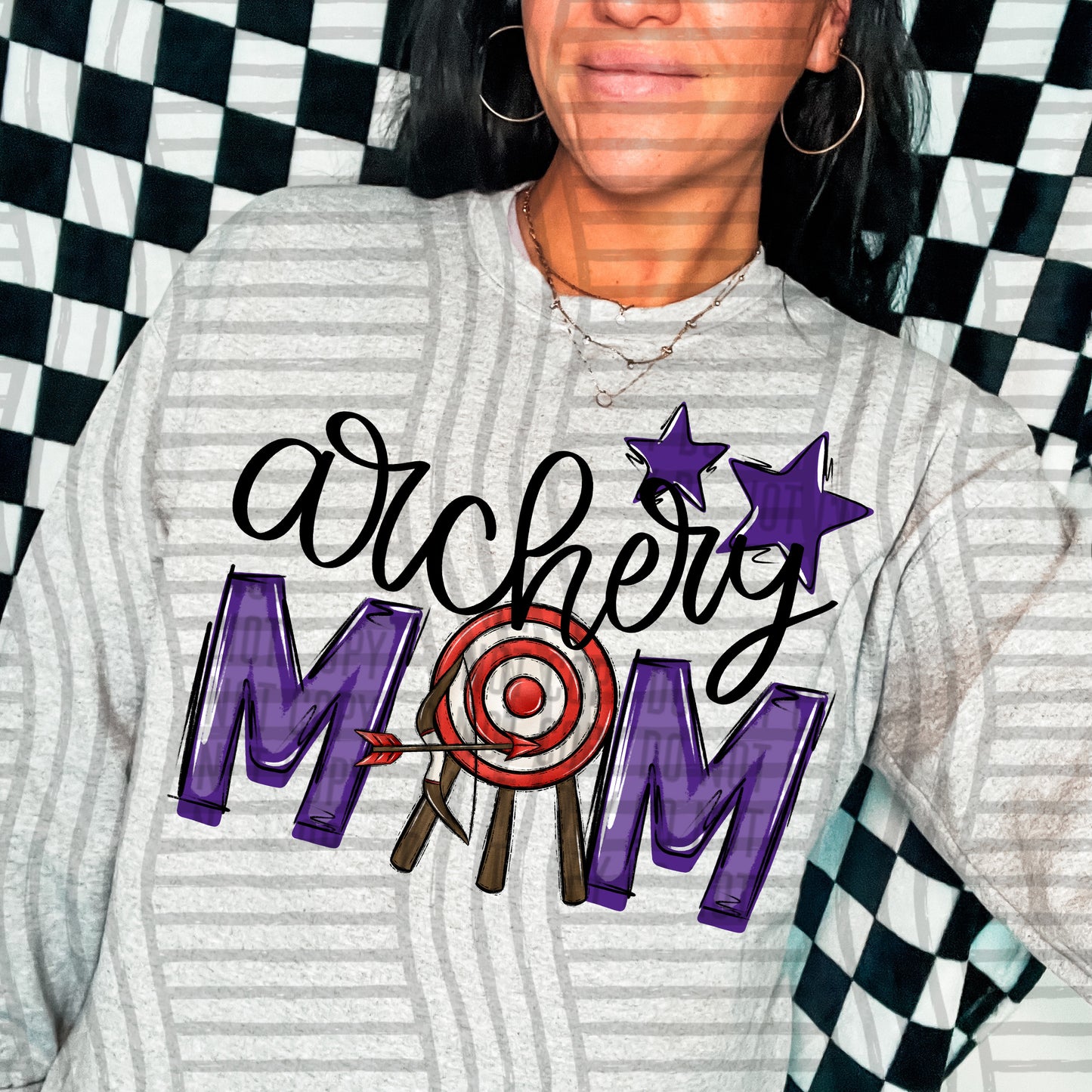Archery Mom - Color Dropdown Digital Download 300DPI PNG FILE
