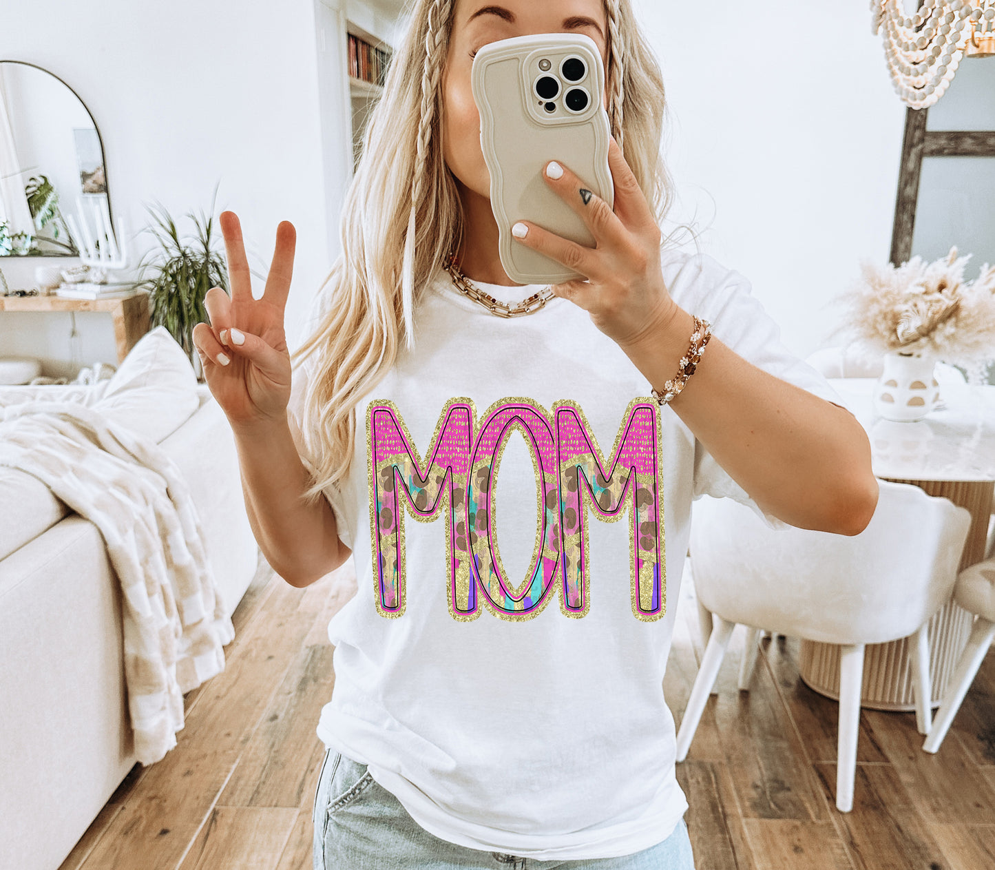 Preppy Leopard MOM NAMES (NO BOW) - DROPDOWN + CUSTOM - Digital Download 300DPI PNG FILE
