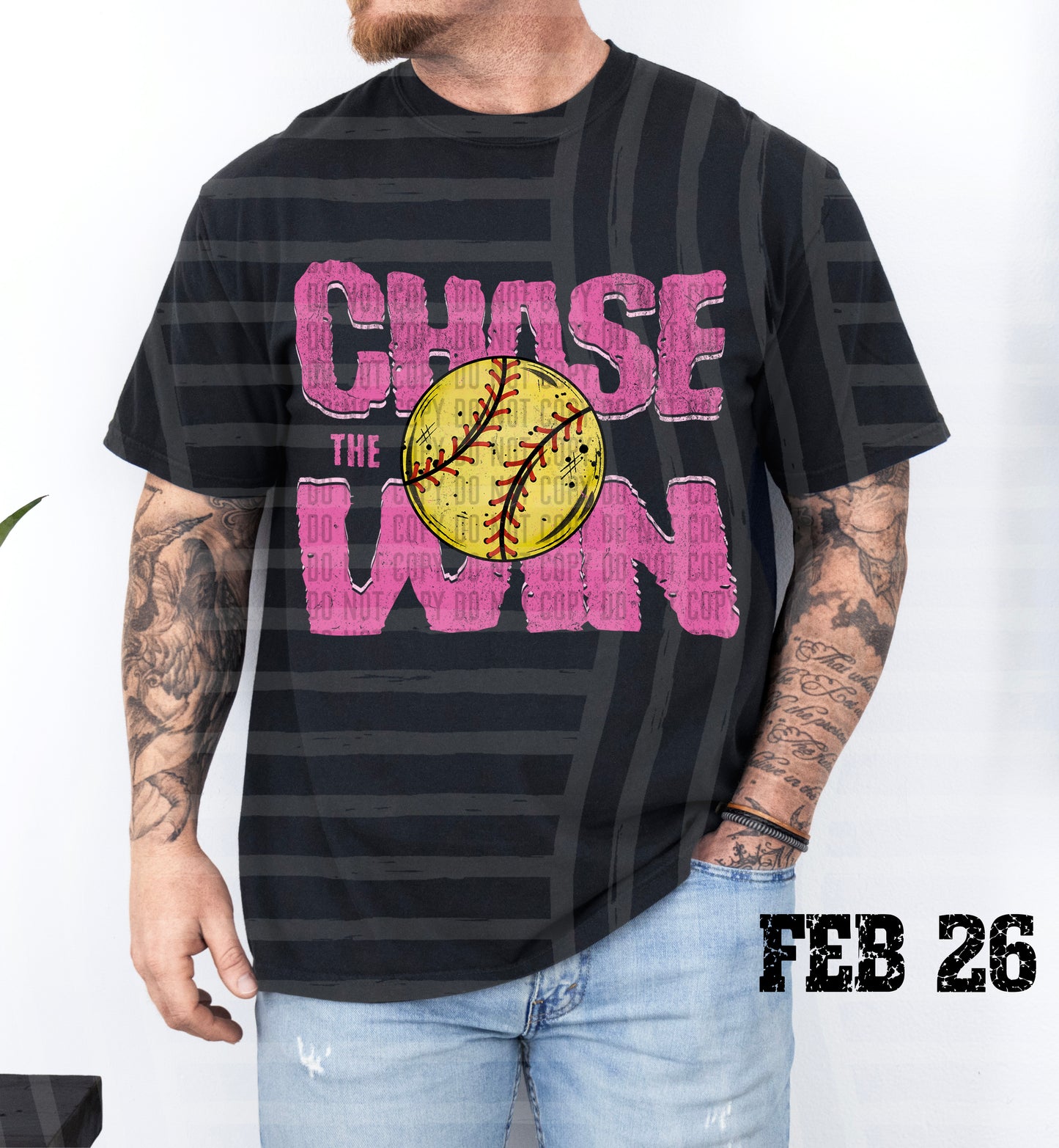 Chase the Win SOFTBALL - Color Dropdown Digital Download 300DPI PNG FILE