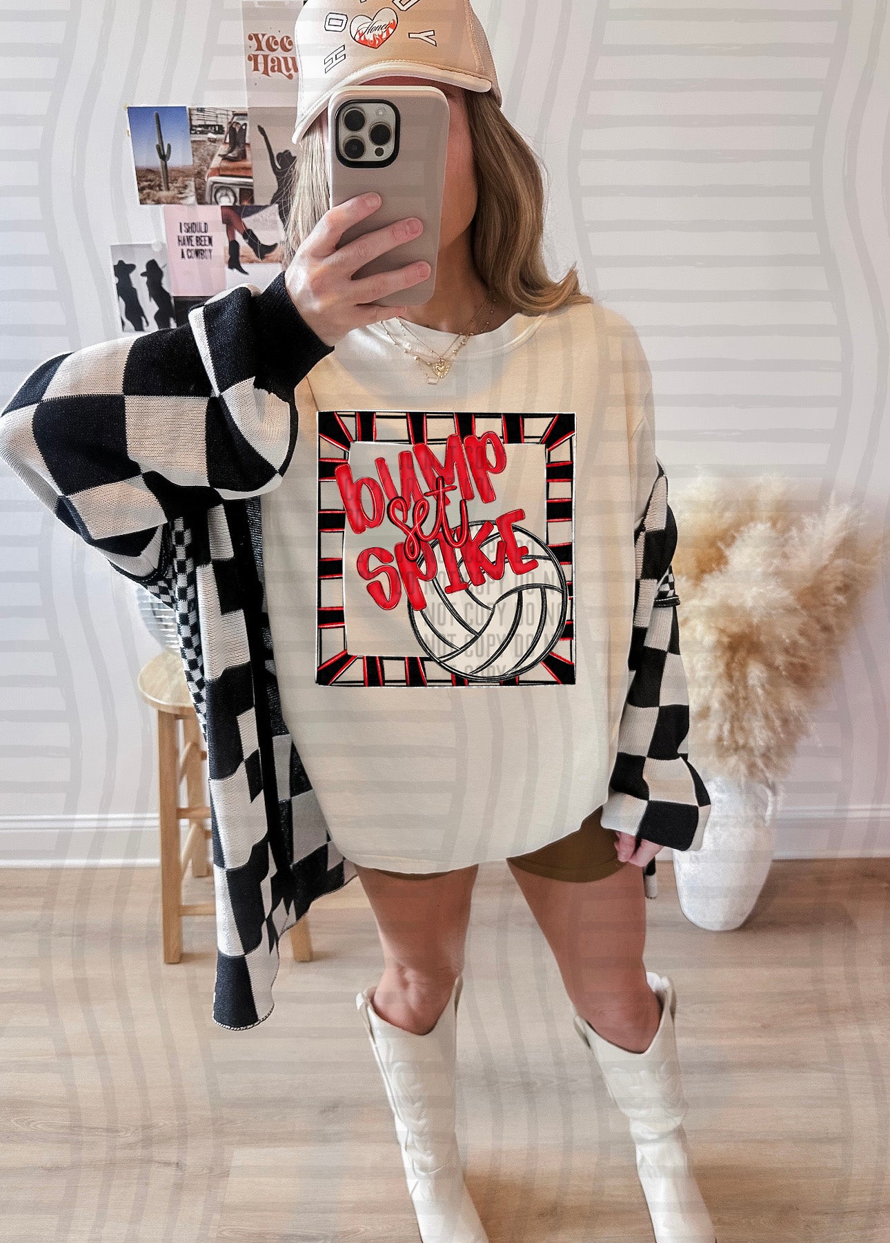 Bump, Set, Spike - Volleyball - Color Dropdown Digital Download 300DPI PNG FILE