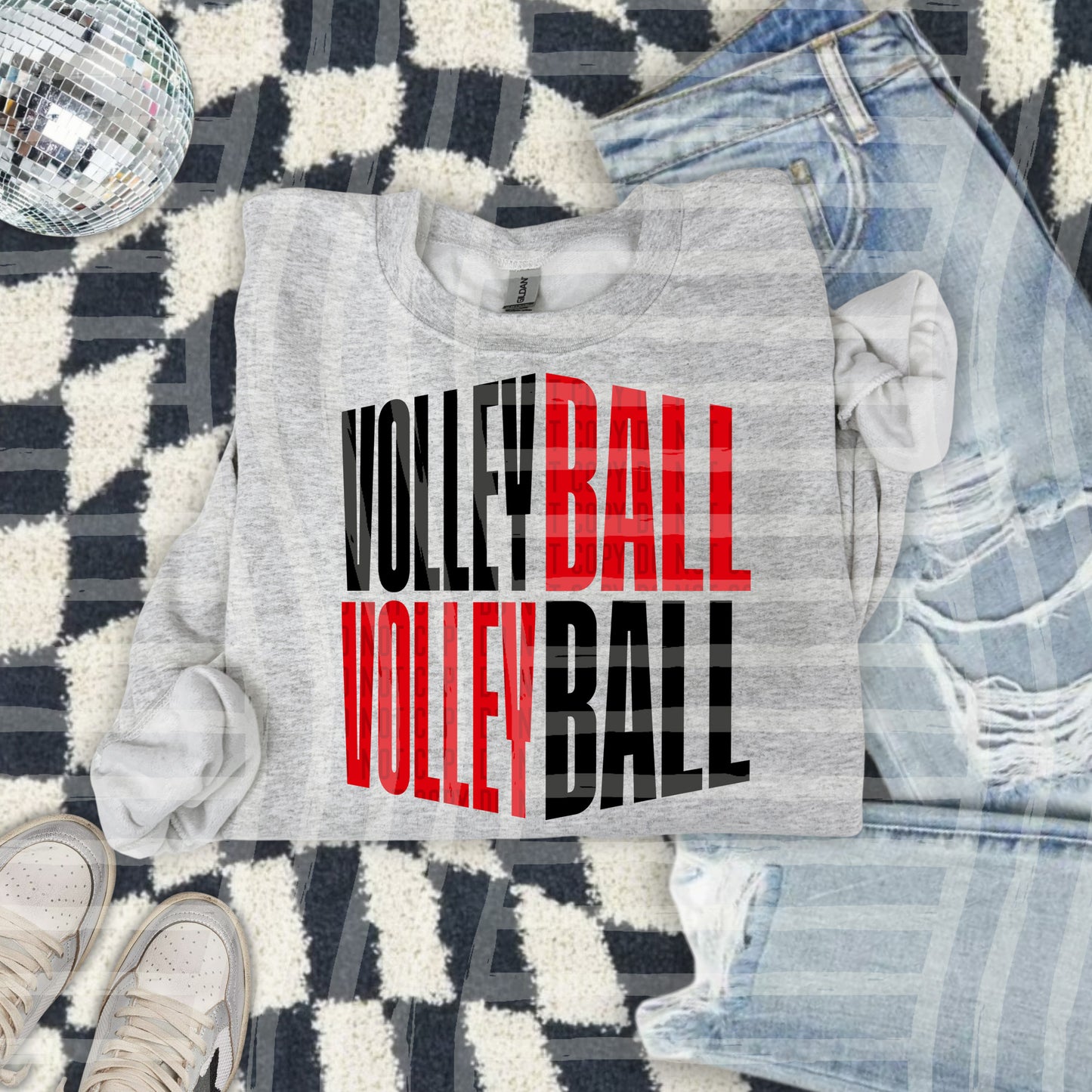 Volleyball word art - Color Dropdown Digital Download 300DPI PNG FILE