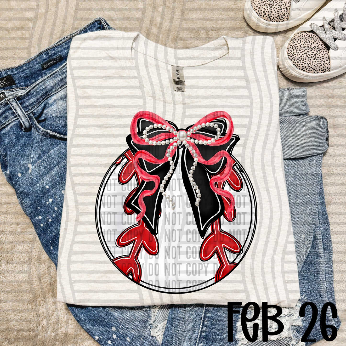 Baseball Bows with Pearls  - Color Dropdown Digital Download 300DPI PNG FILE