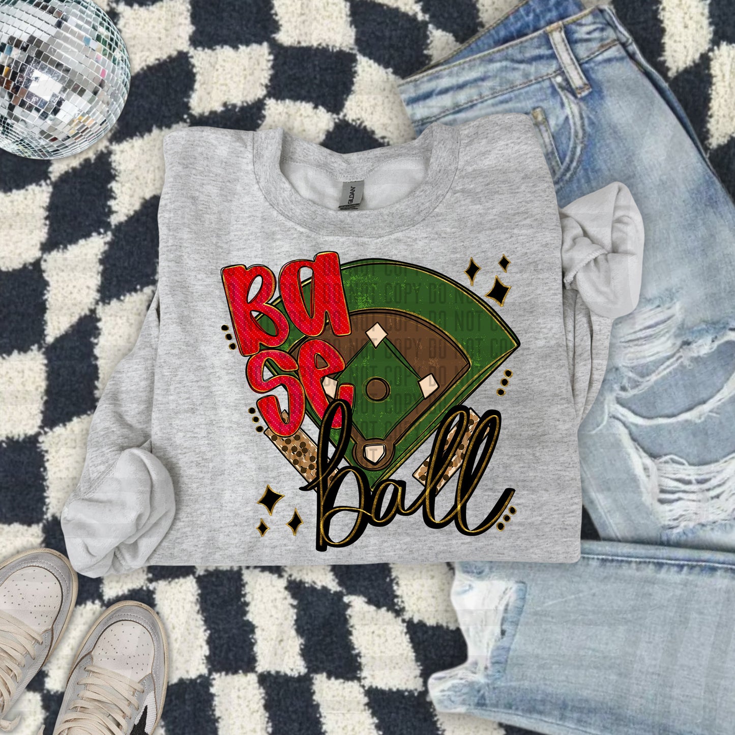 Baseball Field -Color Dropdown Digital Download 300DPI PNG FILE