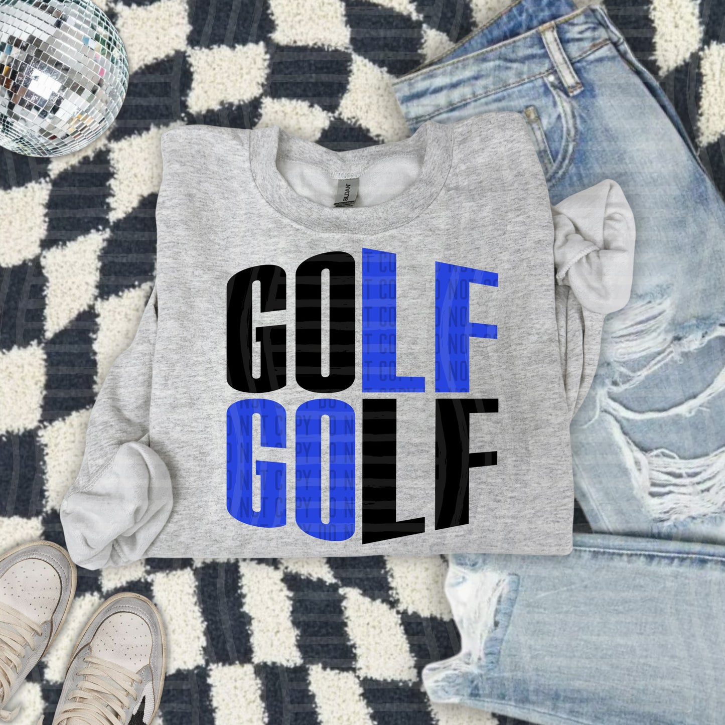 GOLF word art - Color Dropdown Digital Download 300DPI PNG FILE