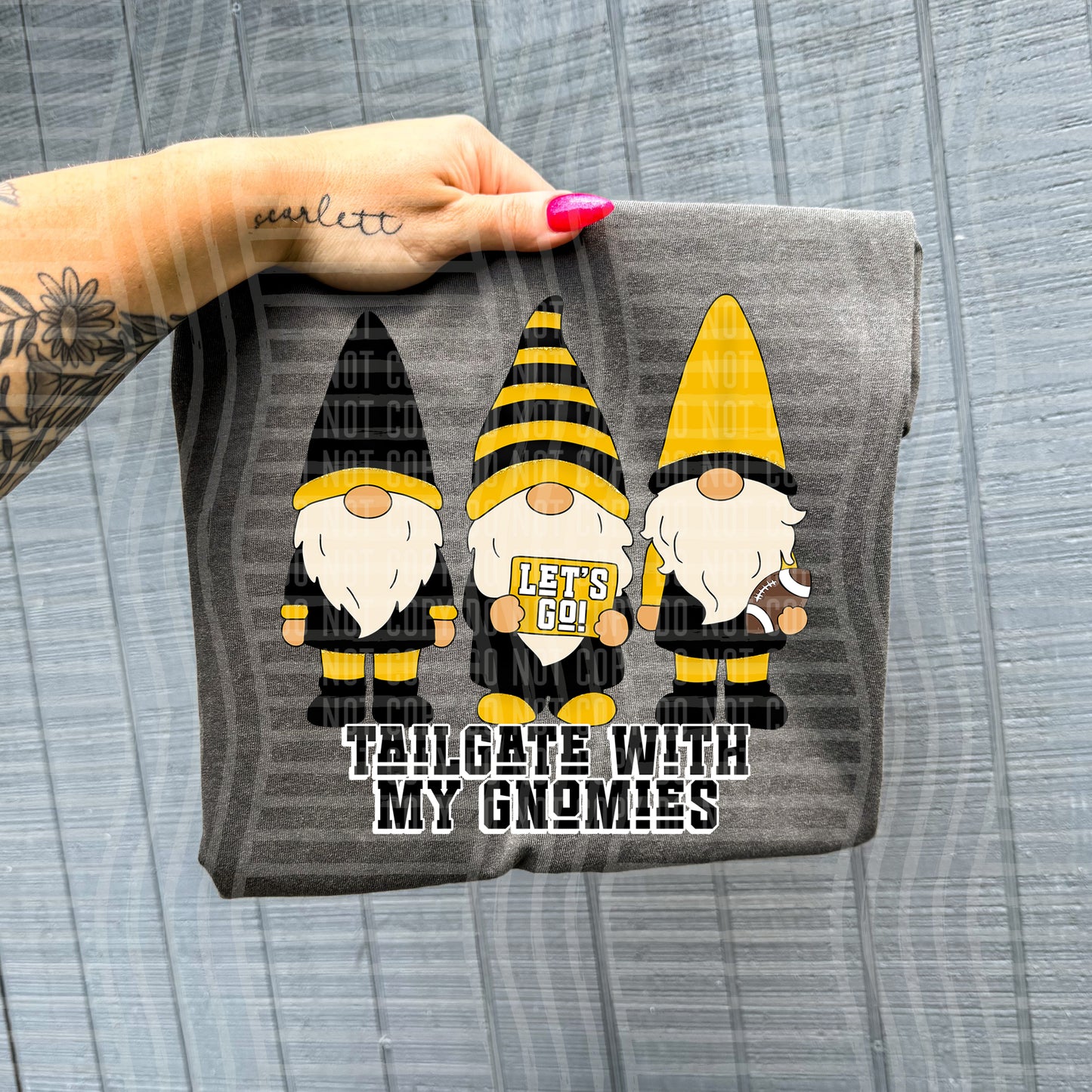 Tailgate with my gnomies - Color Dropdown Digital Download 300DPI PNG FILE