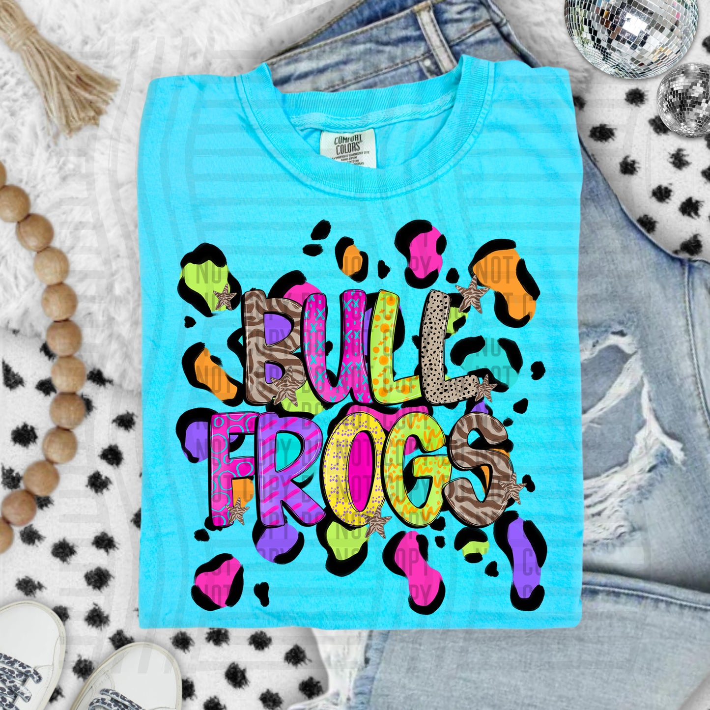 Funky Mix-Up Leopard Spot Mascots - Custom + Dropdown - 300 dpi Digital Download