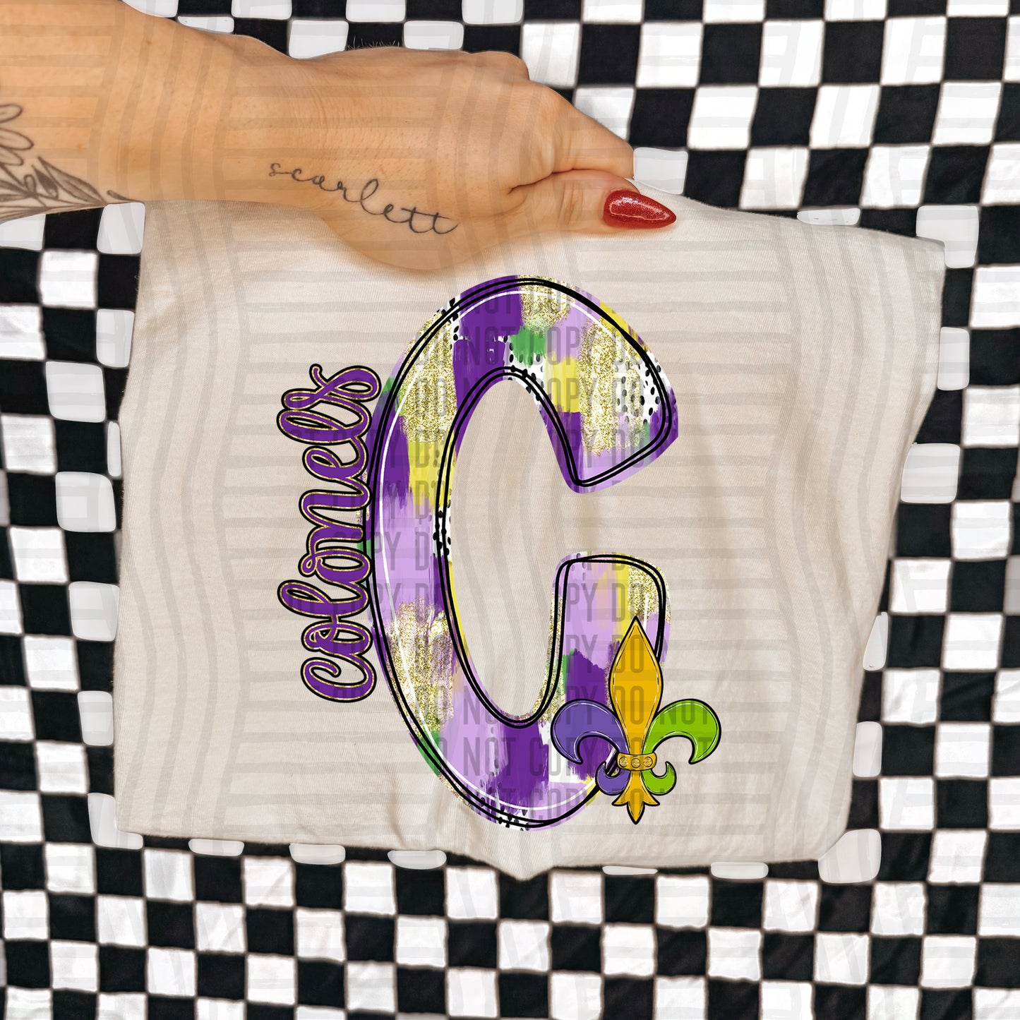 Mardi Mascots Custom + Dropdown  - 300 dpi Digital Download