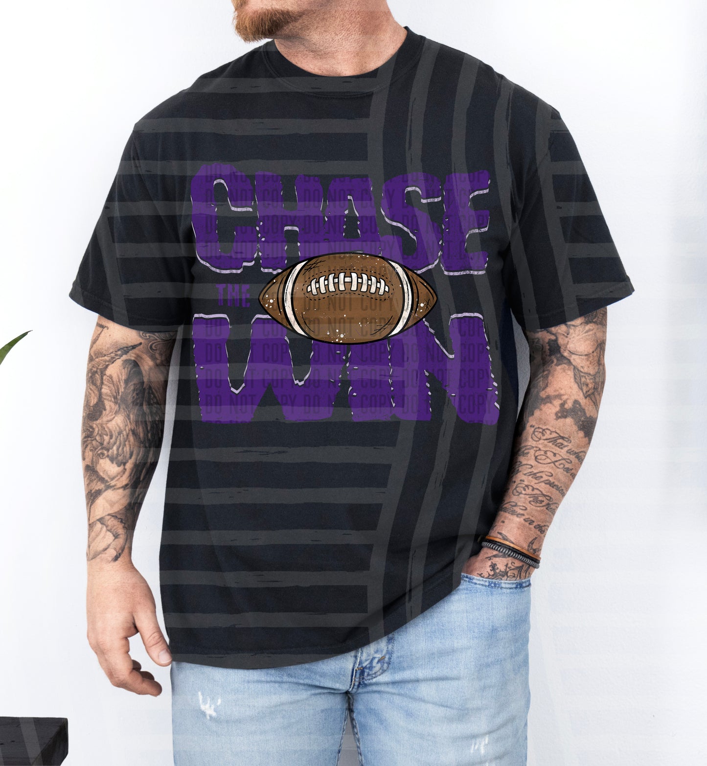 Chase the Win FOOTBALL - Color Dropdown Digital Download 300DPI PNG FILE