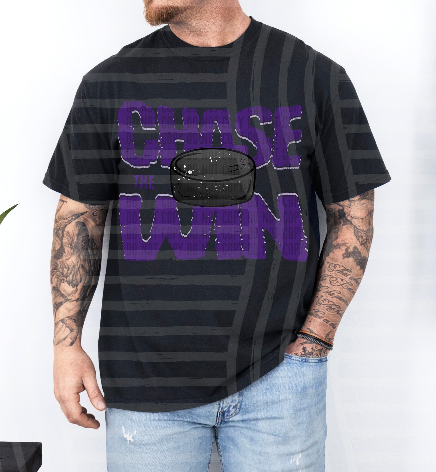 Chase the Win HOCKEY - Color Dropdown Digital Download 300DPI PNG FILE
