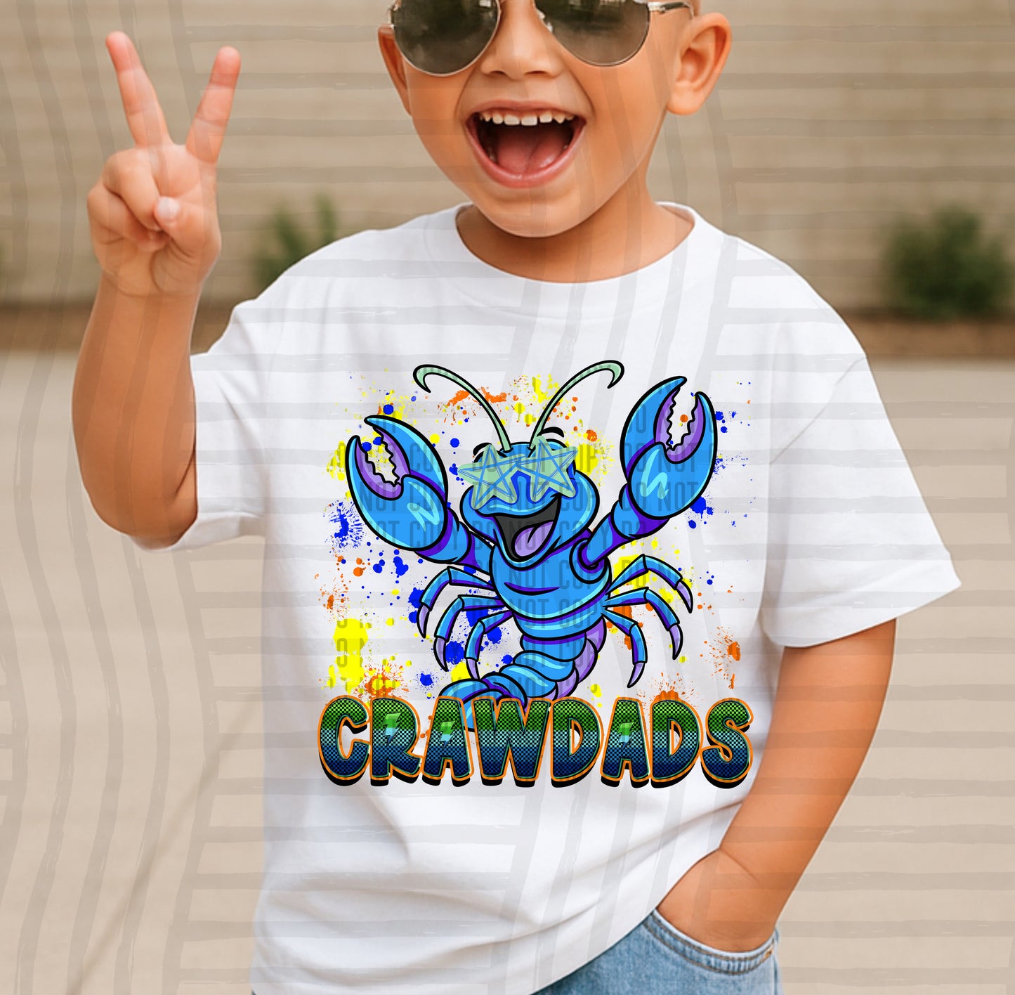 Paint Splatter STARRY EYED mascots blue/green/orange -  Digital Download 300DPI PNG FILE