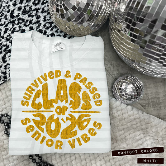 Senior Class of 2026 - Color Dropdown Digital Download 300DPI PNG FILE