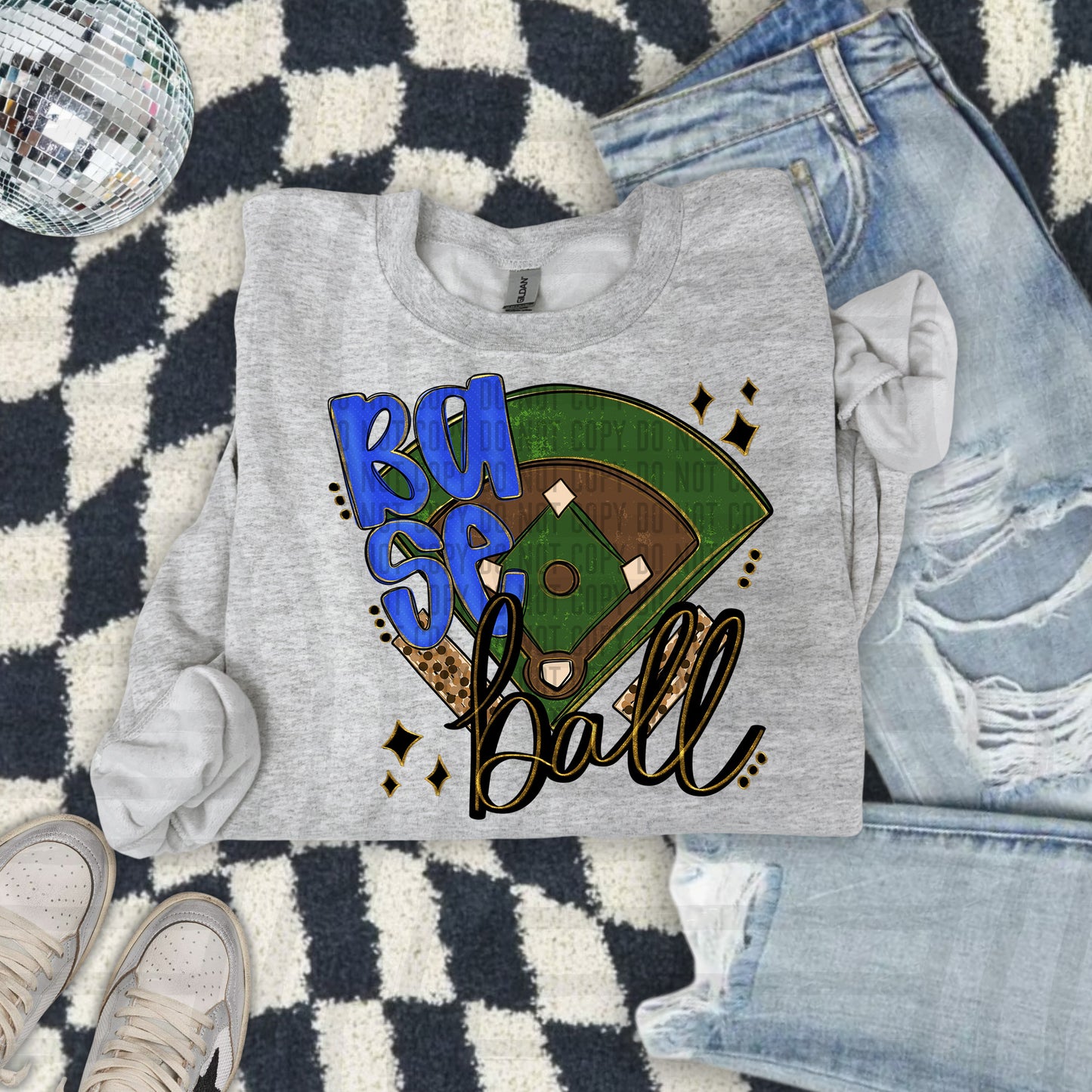 Baseball Field -Color Dropdown Digital Download 300DPI PNG FILE