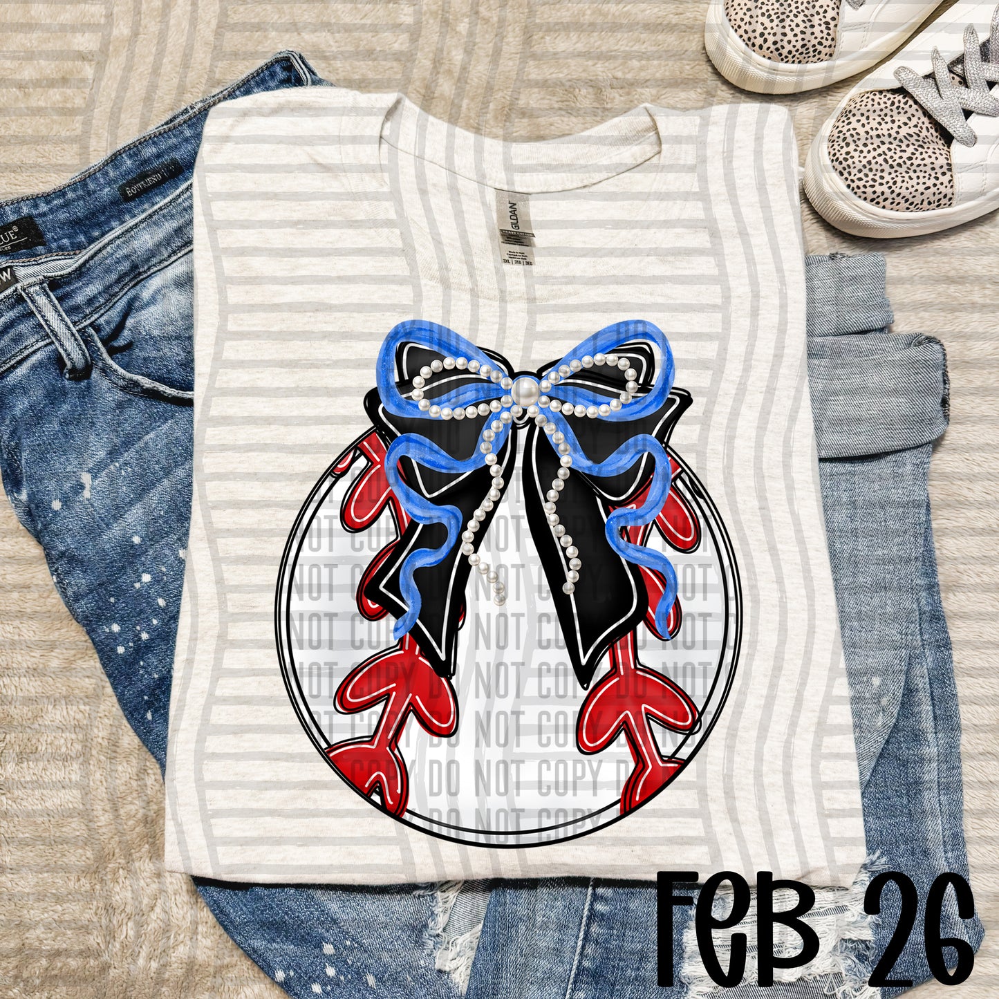 Baseball Bows with Pearls  - Color Dropdown Digital Download 300DPI PNG FILE