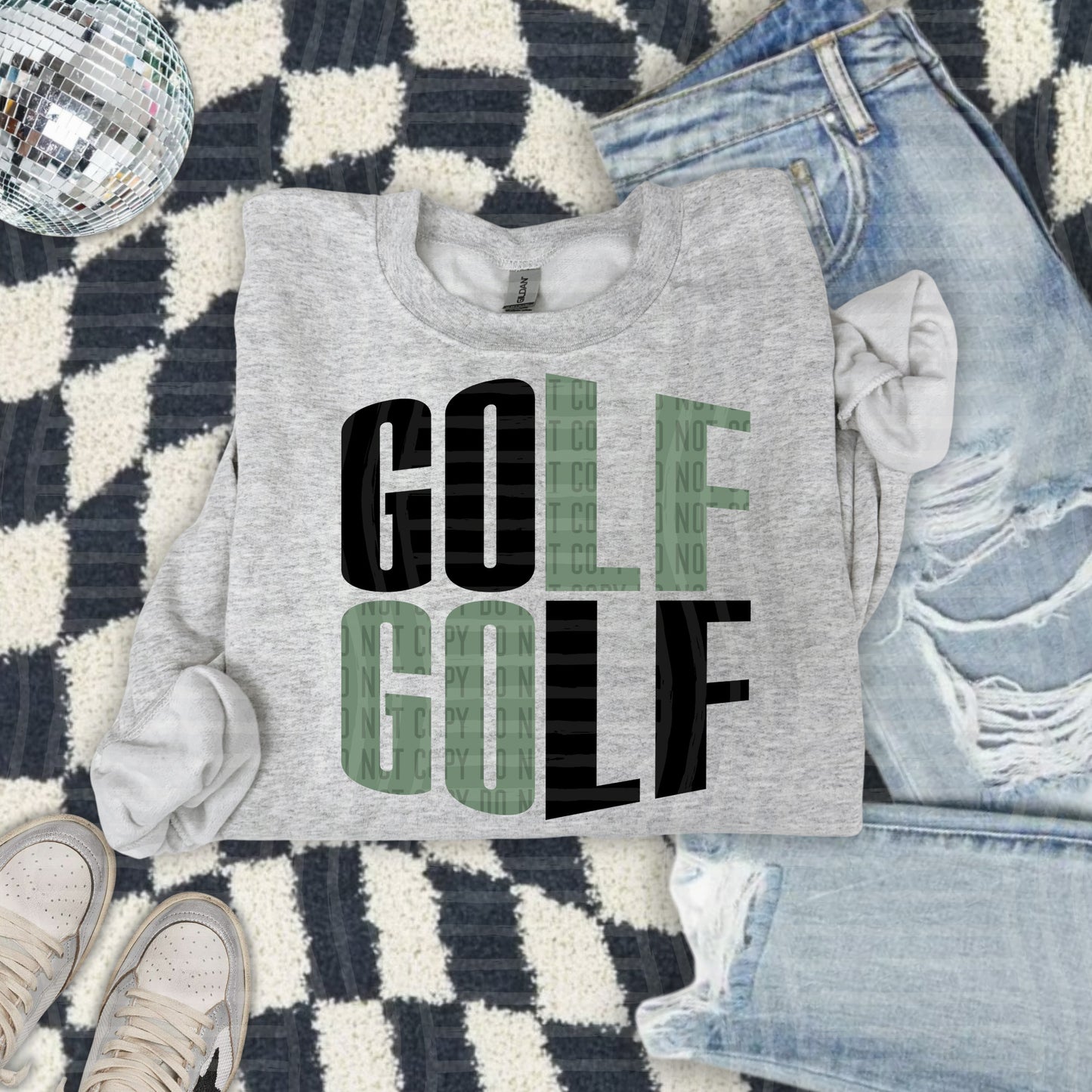 GOLF word art - Color Dropdown Digital Download 300DPI PNG FILE
