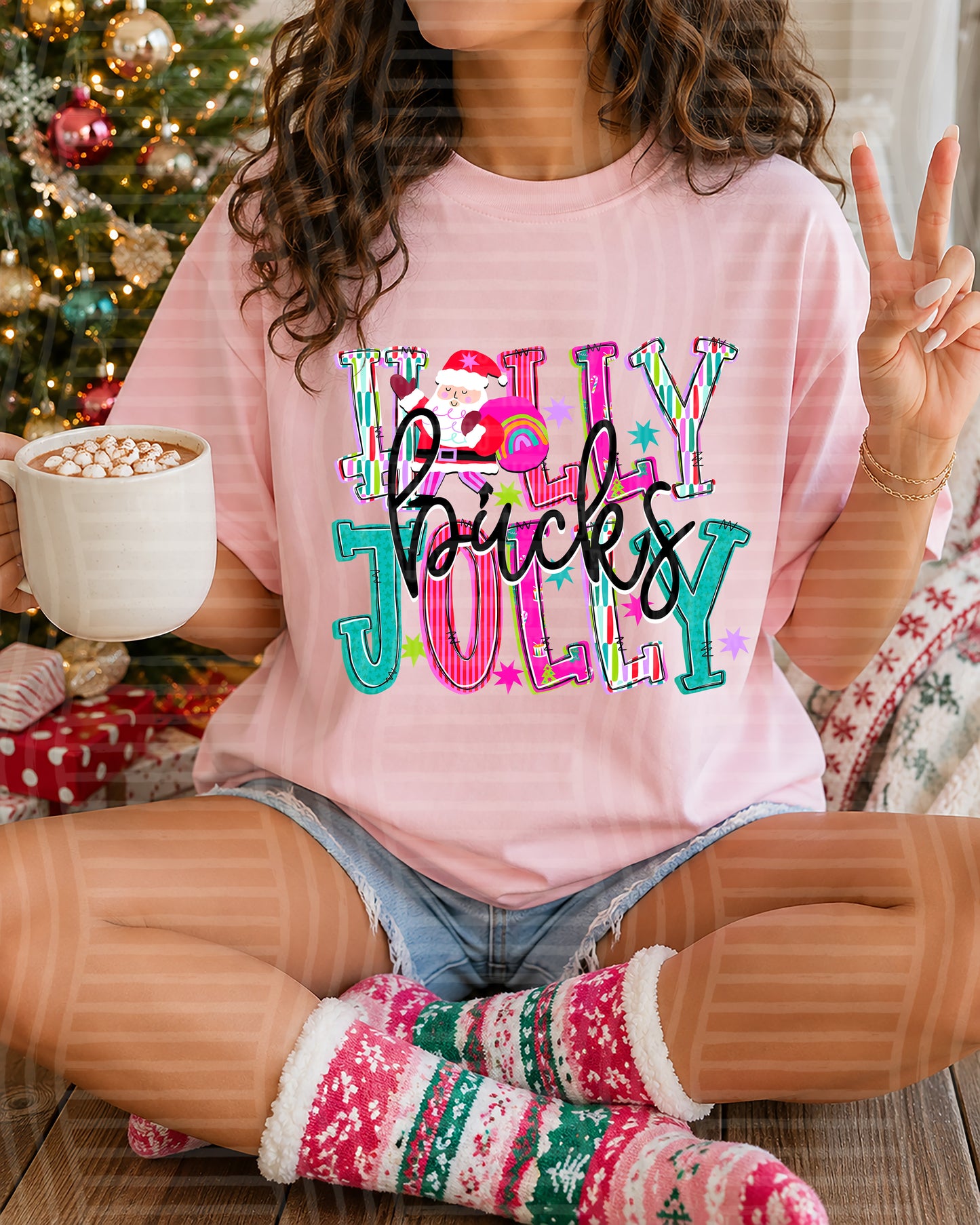 Holly Jolly (Santa) 2608-0029 - 300 DPI digital download