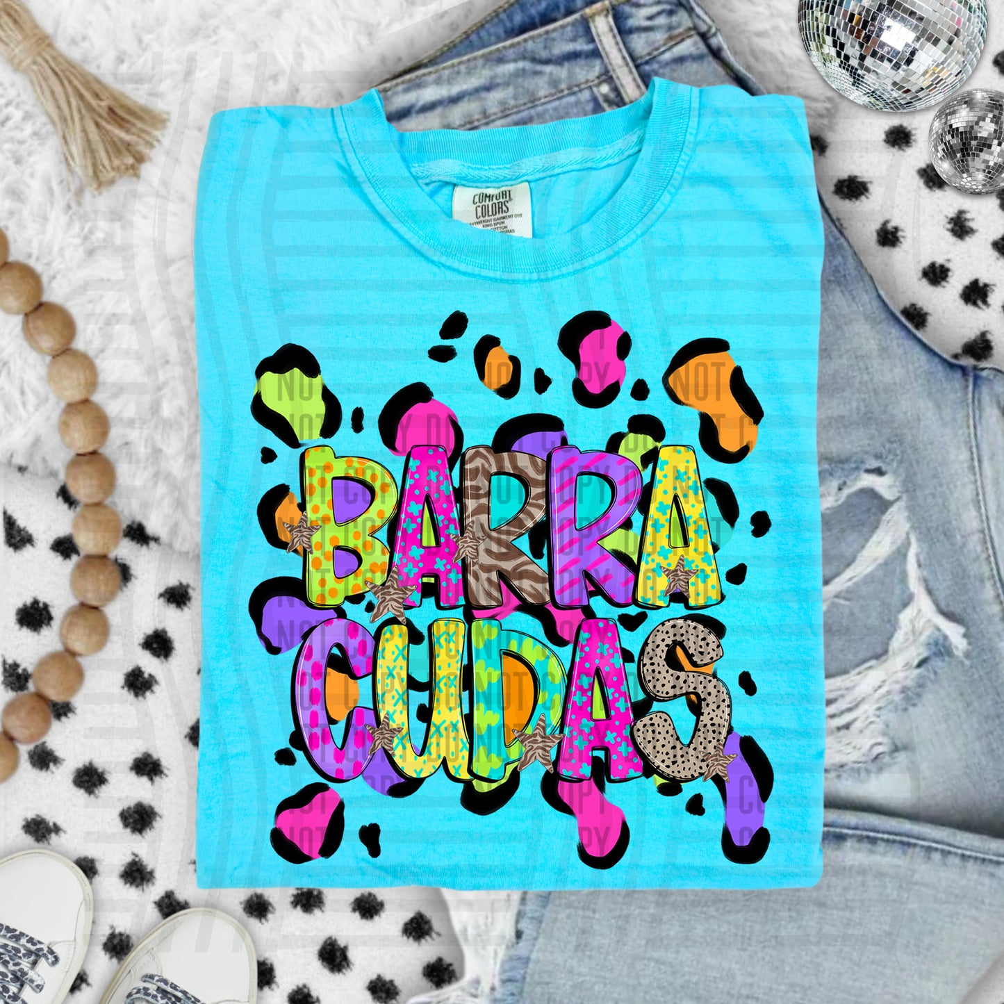 Funky Mix-Up Leopard Spot Mascots - Custom + Dropdown - 300 dpi Digital Download