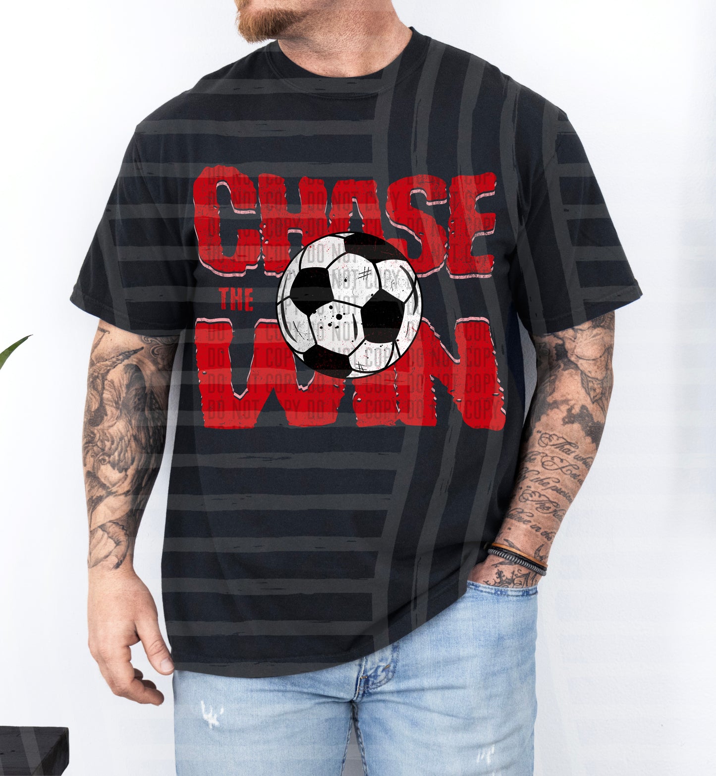 Chase the Win SOCCER - Color Dropdown Digital Download 300DPI PNG FILE