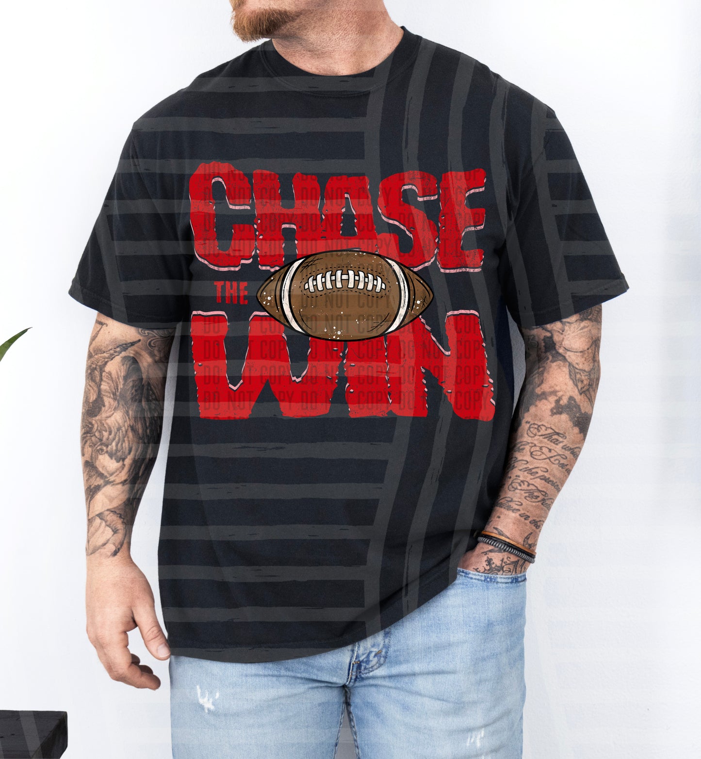 Chase the Win FOOTBALL - Color Dropdown Digital Download 300DPI PNG FILE