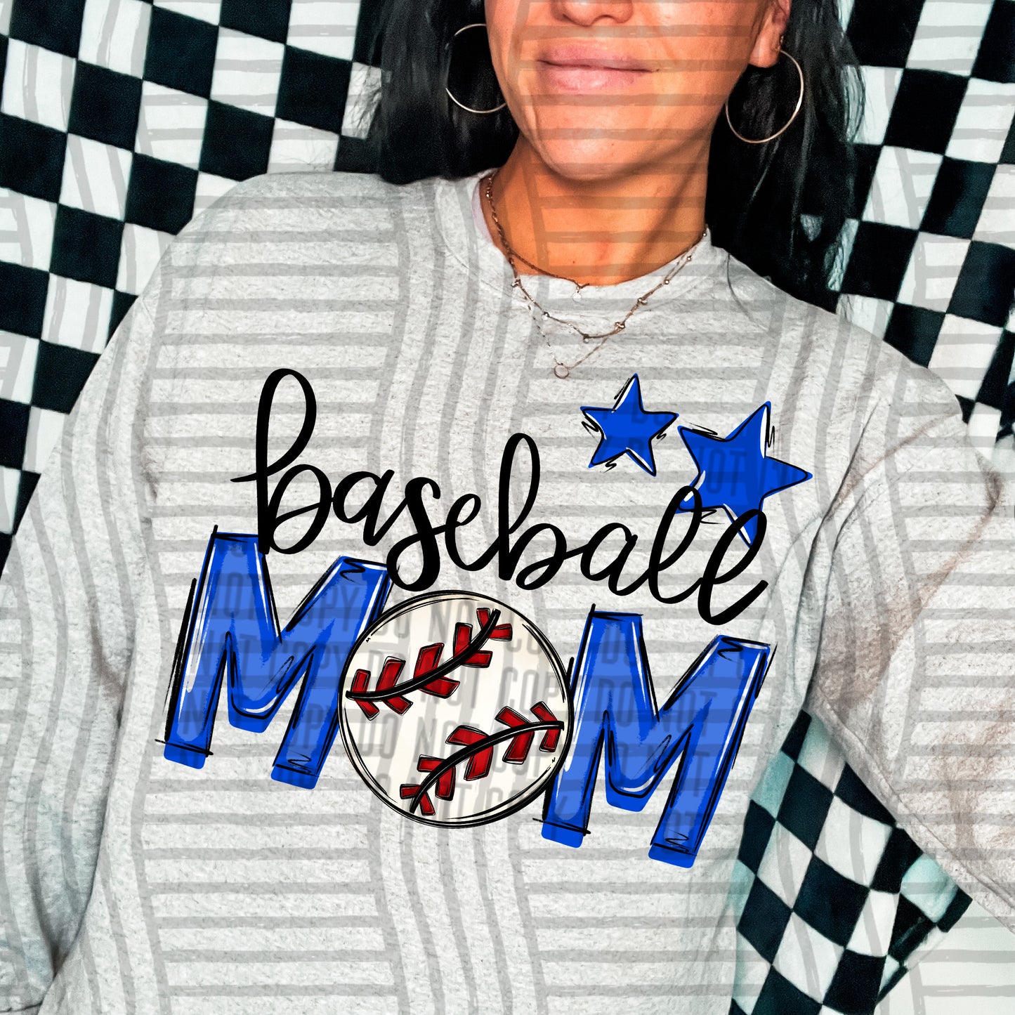 Baseball Mom - Color Dropdown Digital Download 300DPI PNG FILE