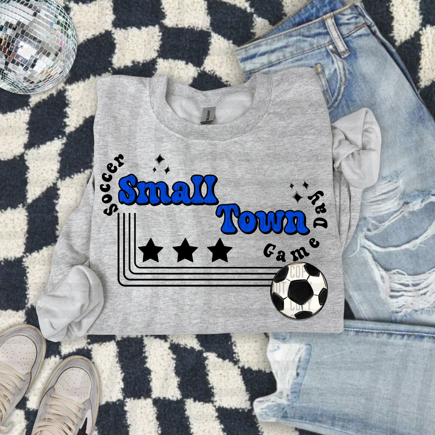 SOCCER - Small town - Color Dropdown Digital Download 300DPI PNG FILE