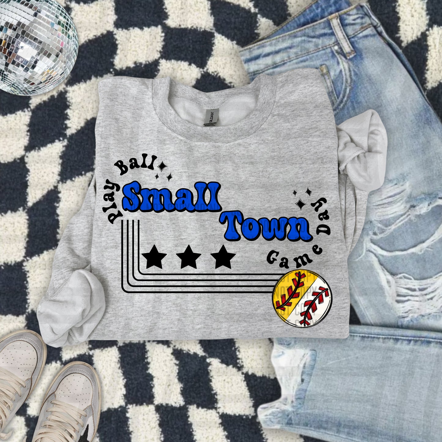 HALF/HALF - Small town - Color Dropdown Digital Download 300DPI PNG FILE
