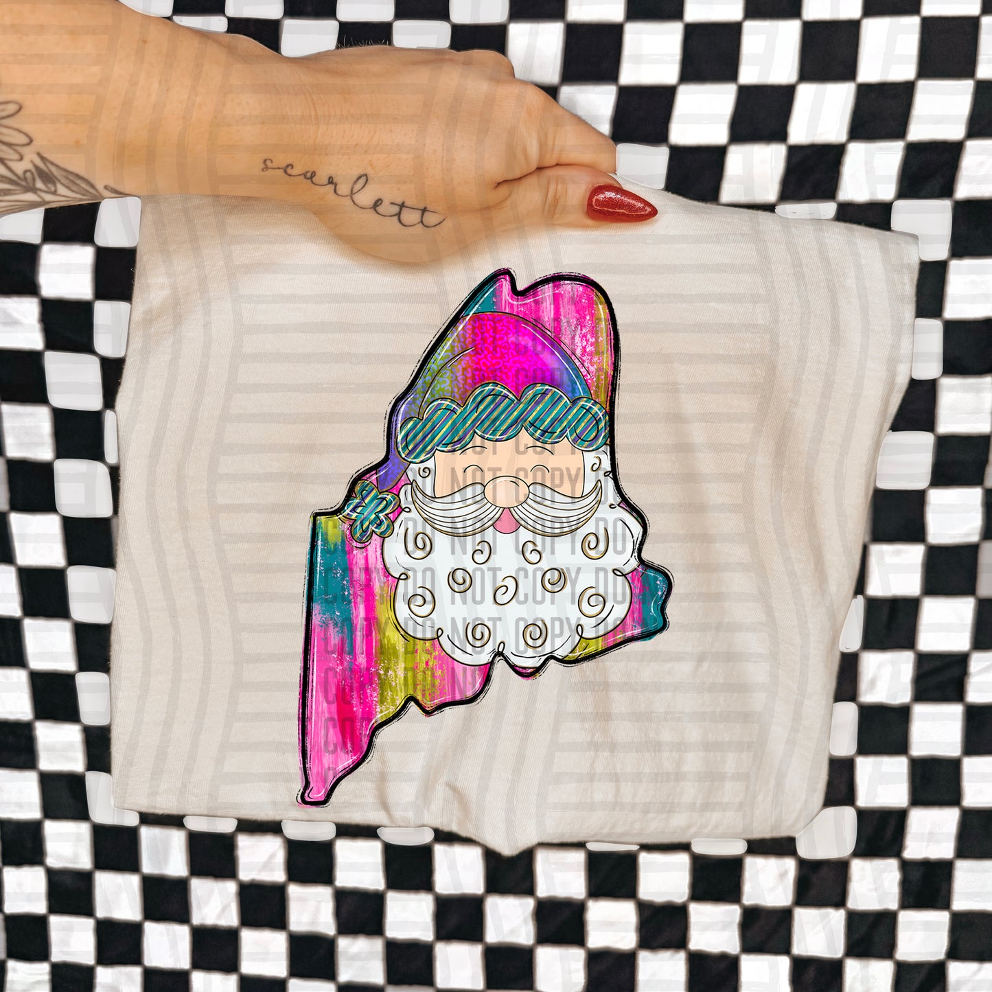 PICK A STATE - SANTA STATES - Digital download 300DPI PNG FILE