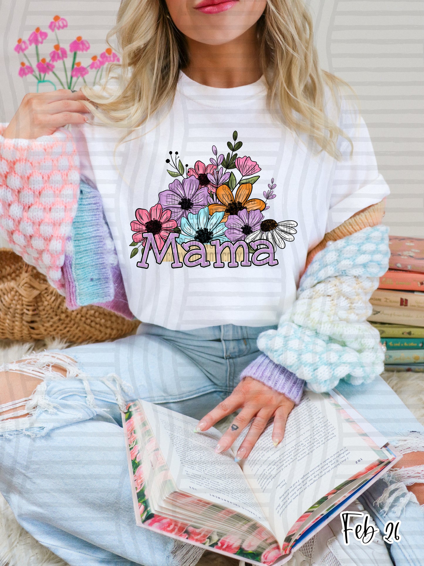 Floral Names -  Custom + Dropdown 300 DPI digital download