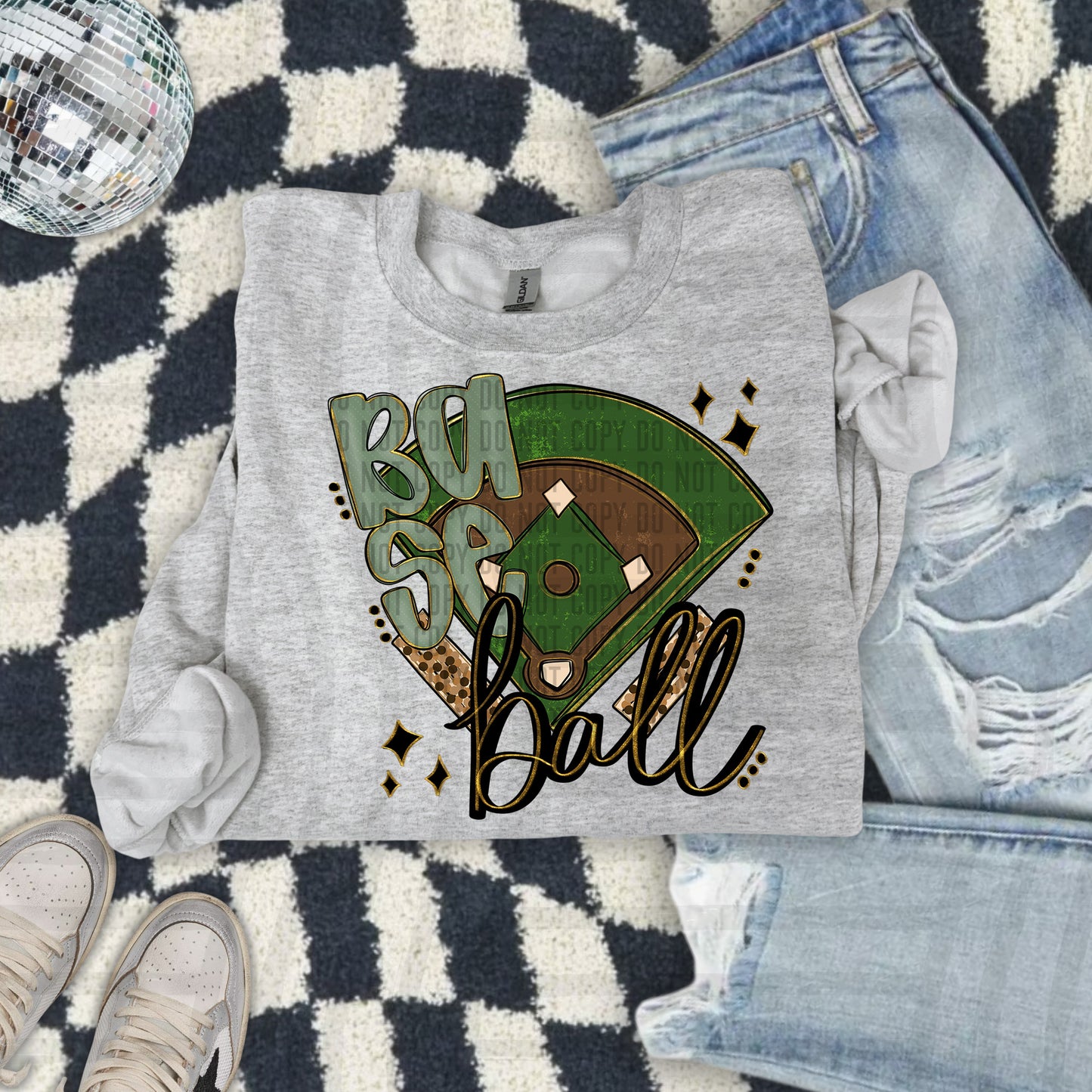 Baseball Field -Color Dropdown Digital Download 300DPI PNG FILE