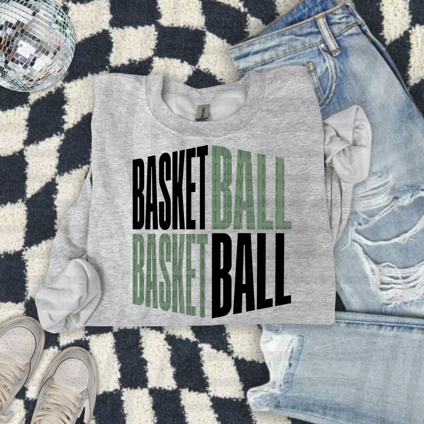 BASKETBALL Word Art -Color Dropdown Digital Download 300DPI PNG FILE