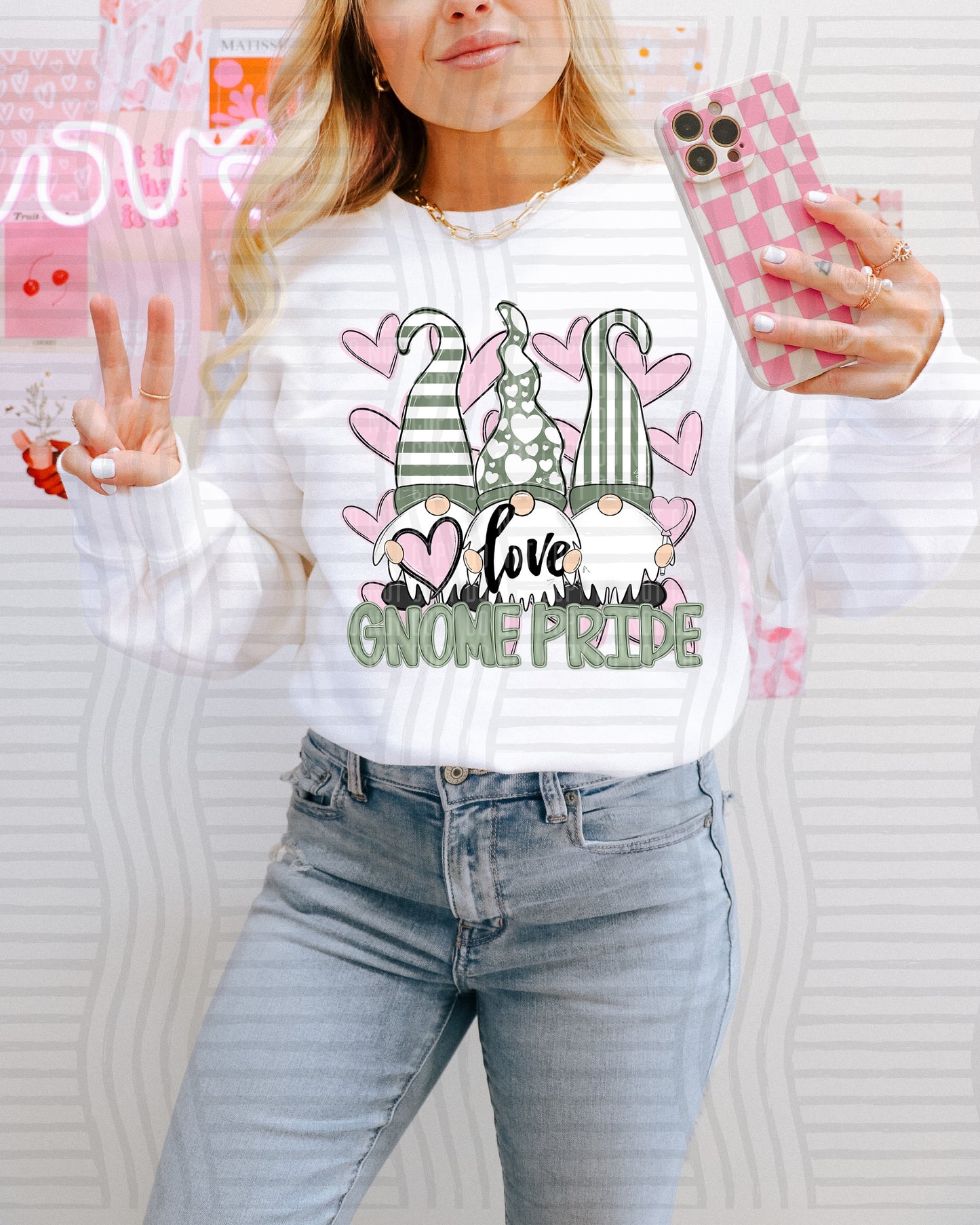 Vday Gnomes Pride - Color Dropdown Digital Download 300DPI PNG FILE