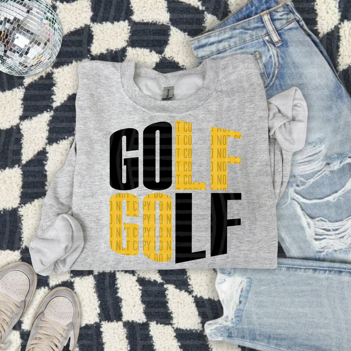 GOLF word art - Color Dropdown Digital Download 300DPI PNG FILE