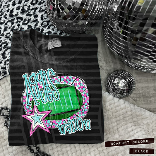 Preppy Stadium Nation  <3- Digital Download 300DPI PNG FILE