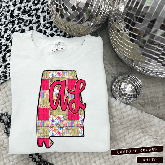 PICK A STATE - Bright Patches - Digital download 300DPI PNG FILE