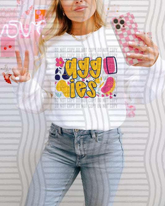 Groovy Mascots <3- Dropdown + CUSTOM Digital Download 300DPI PNG FILE
