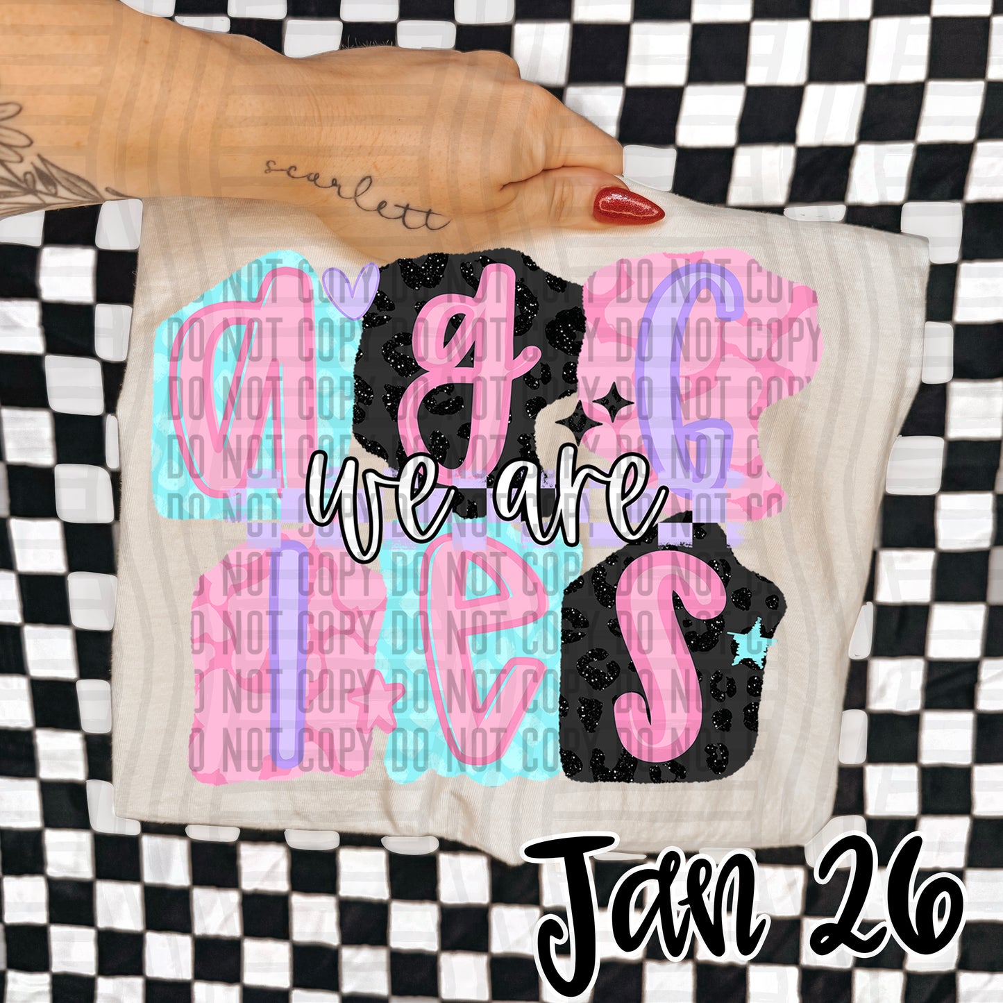 Pink Chaos - Custom + DROPDOWN - 300 DPI digital download