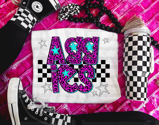 Pink checks - Dropdown + CUSTOM - Digital Download 300DPI PNG FILE