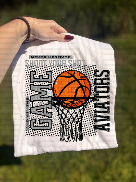Basketball Never Hesitate - 300 dpi Digital Download