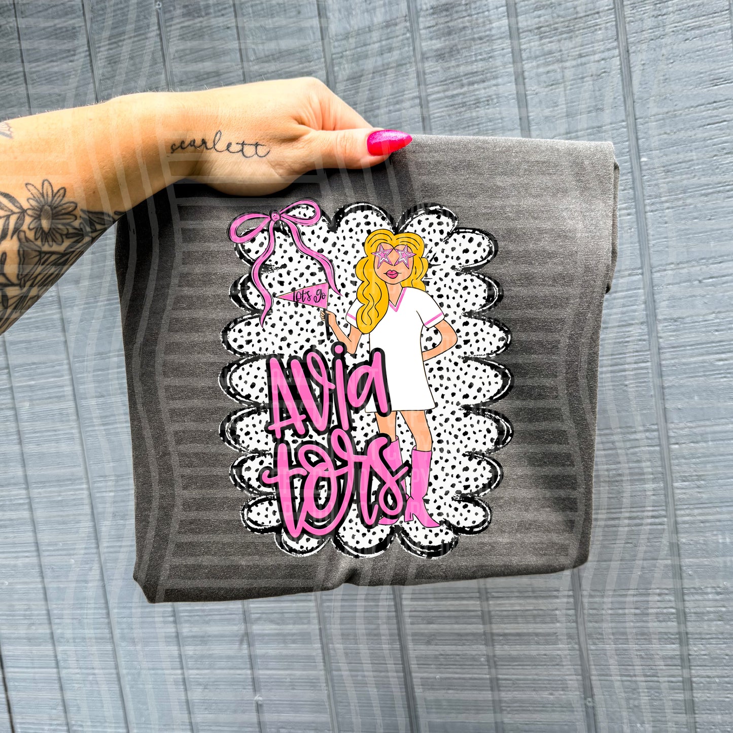 Pink Preppy Gals BLONDE + CUSTOM - Dropdown - Digital Download 300DPI PNG FILE