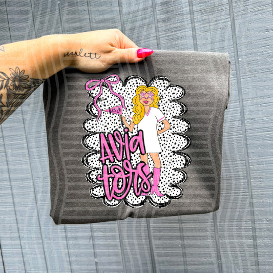 Pink Preppy Gals BLONDE + CUSTOM - Dropdown - Digital Download 300DPI PNG FILE