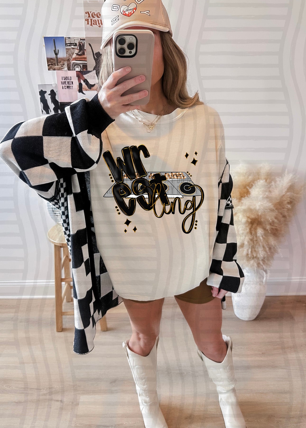 WRESTLING mat- Color Dropdown Digital Download 300DPI PNG FILE