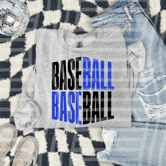 BASEBALL word art -Color Dropdown Digital Download 300DPI PNG FILE