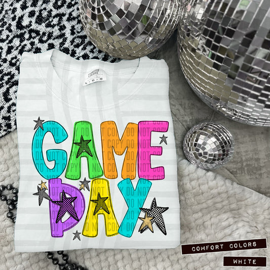 CheckMate Game Day Collection 2 files included Gold/Silver- Color Dropdown Digital Download 300DPI PNG FILE