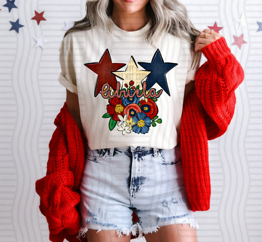RWB Mom Names floral stars-  Custom + Dropdown 300 DPI digital download