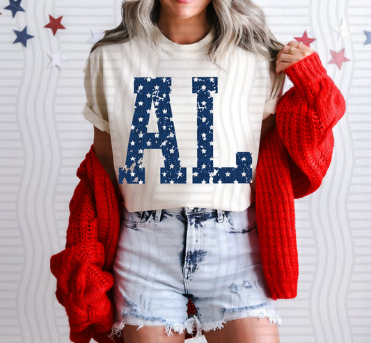 Stars State Abbreviations -PICK A STATE -  Digital download 300DPI PNG FILE